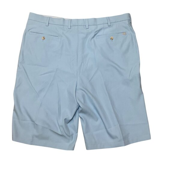 Peter Millar Mens Blue Polyester Dress Shorts 42L Made In Thailand - Picture 4 of 5